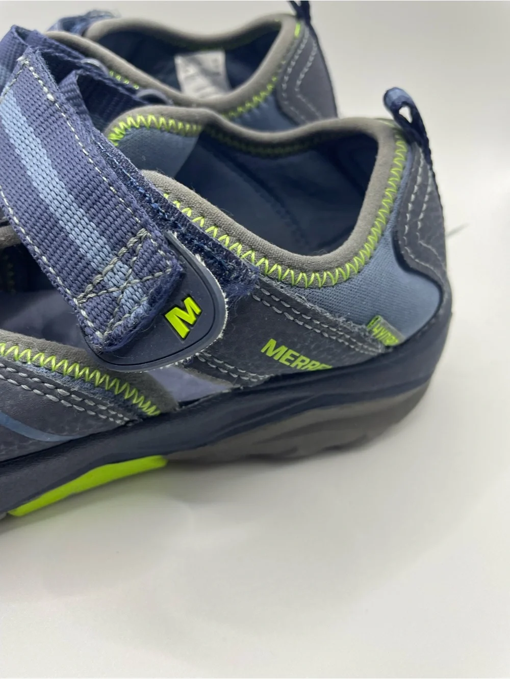 Merrell Kids Navy with Lime Accent‎ Outdoor Sport Sandals